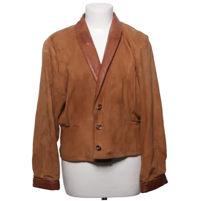 Veste en cuir (Marron) de Masens Skinnindustri Cuir