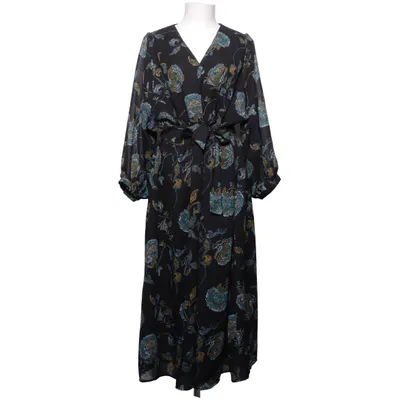 Klänning (Svart, Flerfärgad) från Indiska Polyester