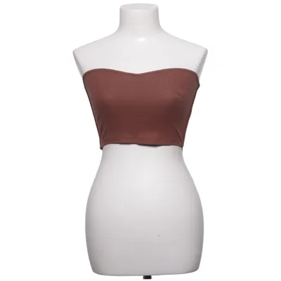 Tube top (Bruin) van Selma Omari x Na-KD Katoen, Elastaan