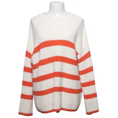 Trui (Wit, Oranje) van Selected Femme Acryl, Katoen