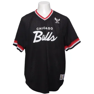 Basketball shirt (Black, Red, White) from Mitchell & Ness Polyester