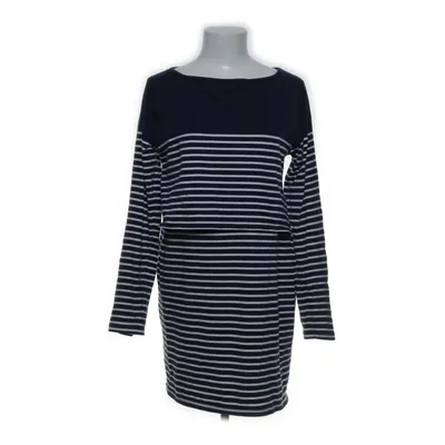 Maternity dress (Blue, White) from Jojo Maman Bébé Cotton, Elastane