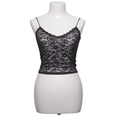 Crop top (Zwart) van Divided by H&M Elastaan, Polyester