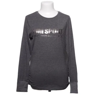 T-shirt à manches longues (Gris) de MM Sports Élasthane, Polyester, Viscose