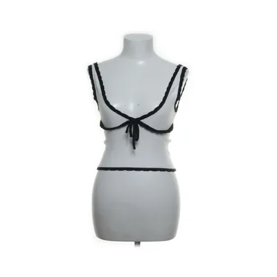 Crop top (Vit, Svart) från FB Sister Knitwear