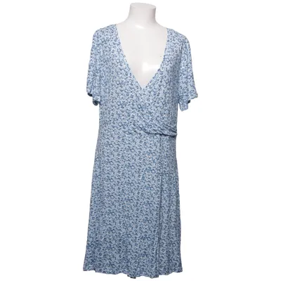 Wrap dress (Blue, White) from Åhléns Elastane, Viscose