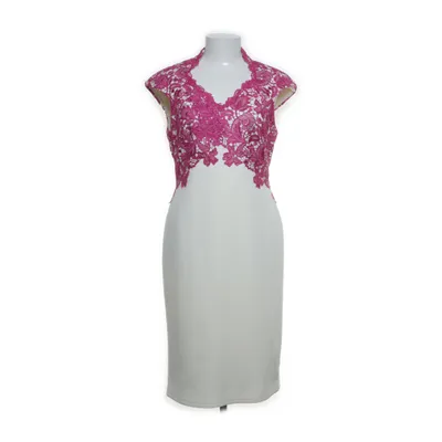 Cocktailjurk (Roze, Wit) van Gina Bacconi Elastaan, Polyester