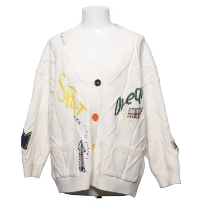 Cardigan (Wit, Meerkleurig)