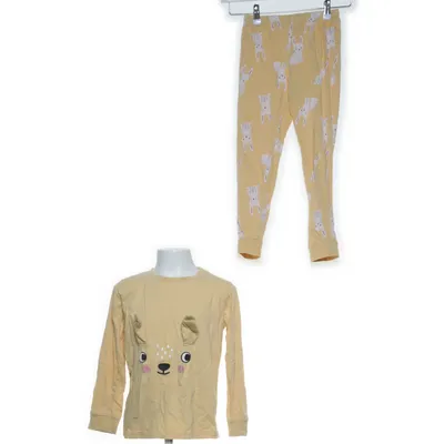 Pyjamas (Gul, Vit) från Lindex Bomull