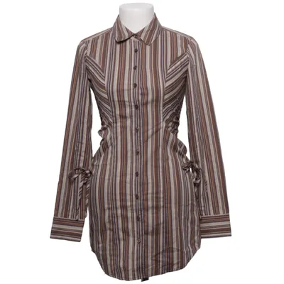 Shirt (Bruin, Beige, Blauw) van Silence + Noise Katoen, Elastaan, Polyester