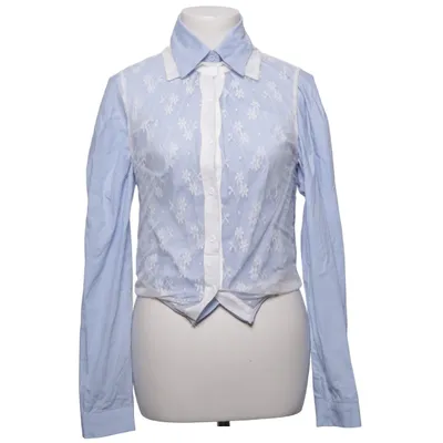 Chemise (Bleu, Blanc) de Mochy Coton