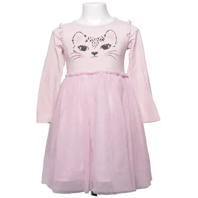 Jurk (Roze) van Ellos Katoen, Elastaan, Polyester