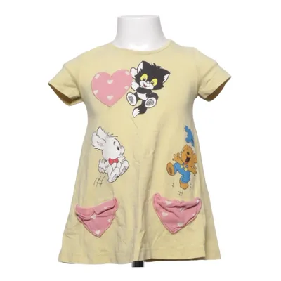 Dress (Yellow, Multicolored) from Bamse by Lindex Cotton, Elastane