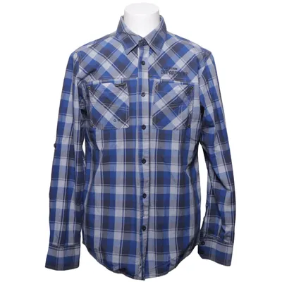 Shirt (Blauw, Grijs, Wit) van M.O.D. Katoen