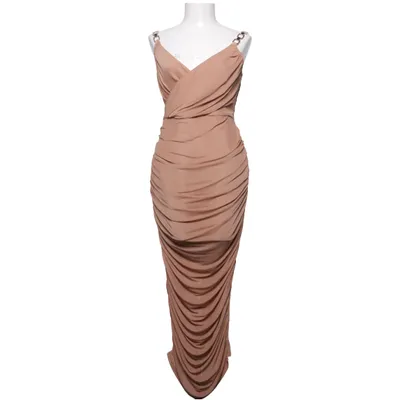 Maxi dress (Beige) from Akira Elastane, Polyester