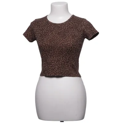 T-shirt (Brun, Sort) fra John Galt Bomuld