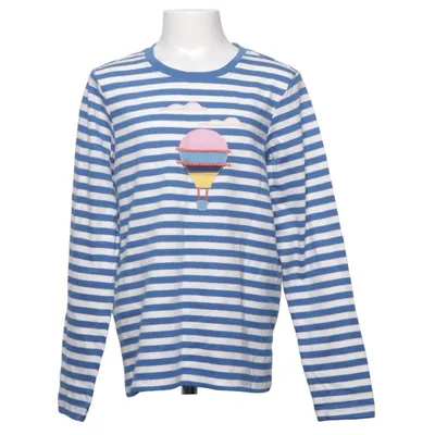 T-shirt à manches longues (Bleu, Blanc, Multicolore) de Hanna Andersson Coton