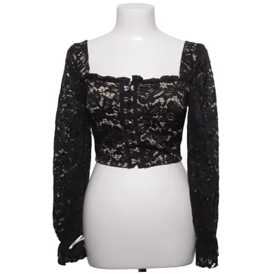 Crop top (Black, Beige) from Made in italy Elastane, Polyester
