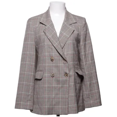 Blazer (Beige, Multicolored) from Dilvin Woman Elastane, Polyester, Viscose