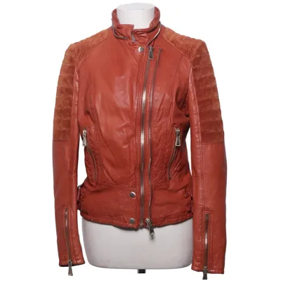 Leather jacket (Brown) from Rookie Elastane, Leather, Polyester