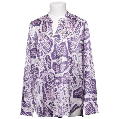 Blouse (Purple, White) from VA Milano Elastane, Polyester
