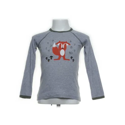 Långärmad t-shirt (Grå, Röd) från Ej Sikke Lej Bomull