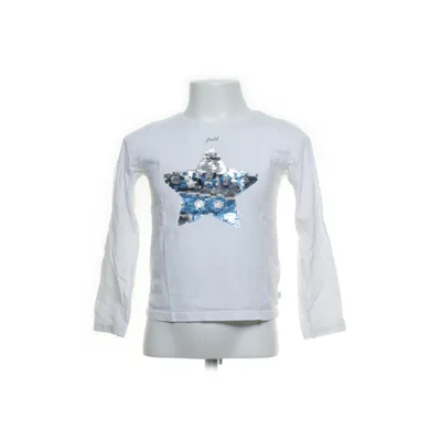 Långärmad t-shirt (Vit, Blå) från Okaïdi Bomull
