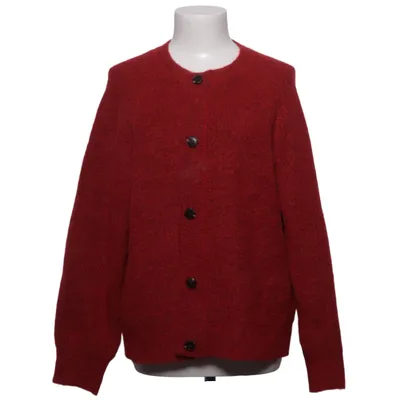 Cardigan (Red) from Selected Alpaca wool, Elastane, Nylon, Polyester