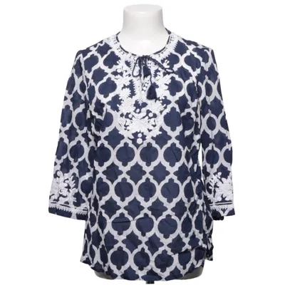 Blouse (Blauw, Wit) van Talbots Katoen