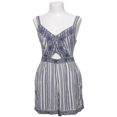 Byxdress (Blå, Vit) från American Eagle Outfitters Polyester, Viskos
