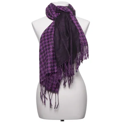 Scarf (Purple, Black) from Romano Polyester