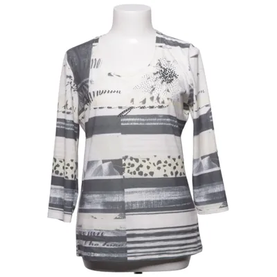 Lange mouwen shirt (Wit, Grijs, Meerkleurig) van Apanage Collection Elastaan, Polyester