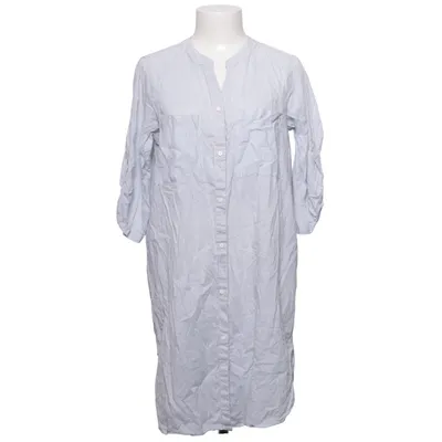 Jurk (Blauw, Wit) van Cha Cha Katoen