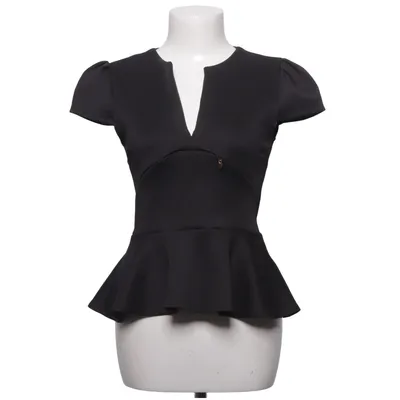 Top péplum (Noir) de Rich Bitch Élasthane, Polyester