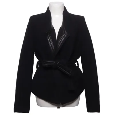 Manteau (Awa) de IRO Coton, Cuir, Polyamide, Laine