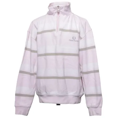 Strickpullover (Pink, Weiß, Grau) von Fred Perry Sportswear Baumwolle