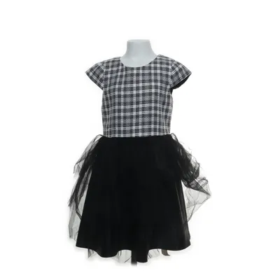 Flower girl dress (Black, White) from Happy Girls Polyester