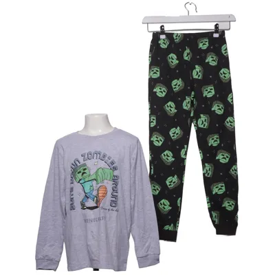 Pyjamas (Svart, Grön) från Minecraft Bomull