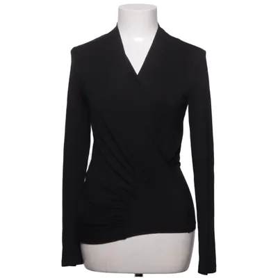 Wikkelblouse (Zwart) van MaxMara Elastaan, Viscose