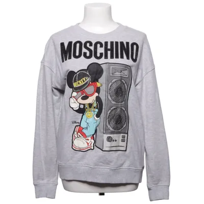 Collegetröja (Grå, Flerfärgad) från H&M x Moschino Bomull
