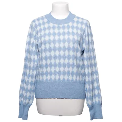 Sweater (Blå, Hvid) fra Object Polyamid, Polyester, Viscose