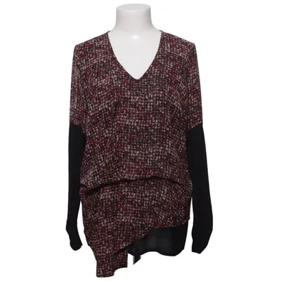 Blouse (Zwart, Rood, Wit) van Mandarin Elastaan, Viscose