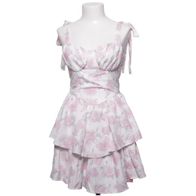 Klänning (Vit, Rosa) från Shein Elastan, Polyester