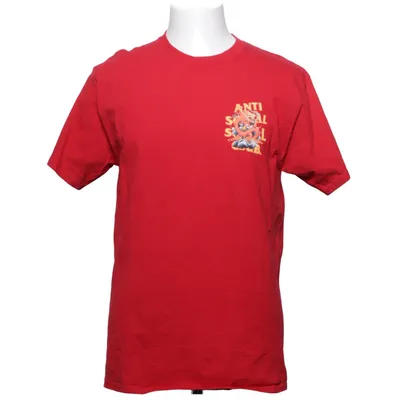 T-shirt (Röd, Flerfärgad) från Anti Social Social Club Bomull