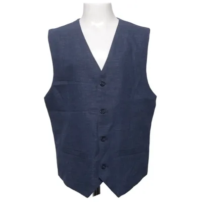 Kostuumgilet (Blauw, Meerkleurig, Wit) van H&M Katoen, Polyester, Linnen