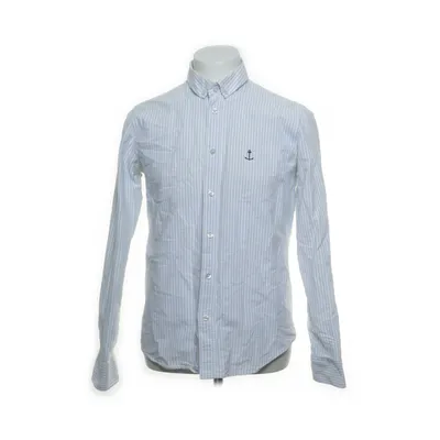 Buttondown-skjorta (Vit, Blå) från The Blue Uniform Bomull
