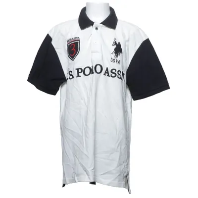 Pikétröja (Vit, Svart) från U.S. Polo Assn. Bomull