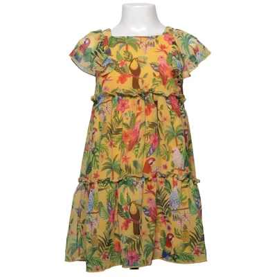 Jurk (Geel, Meerkleurig) van Emma Jayne x H&M Polyester