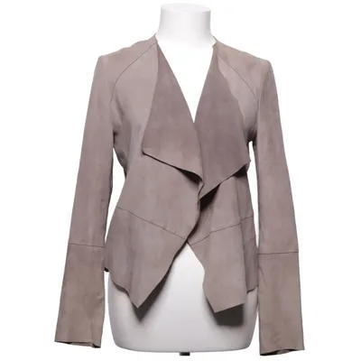 Läderjacka (Grå) från Mango Skinn, Polyester
