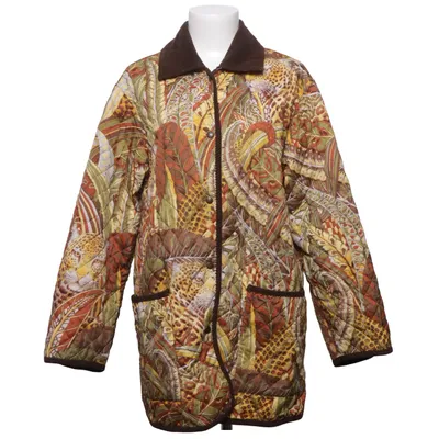 Jacket (Brown, Yellow, Multicolored) from Salvatore Ferragamo Polyamide, Polyester